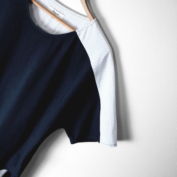 Madewell // Oxford Panel Tee - Picture 2 of 5